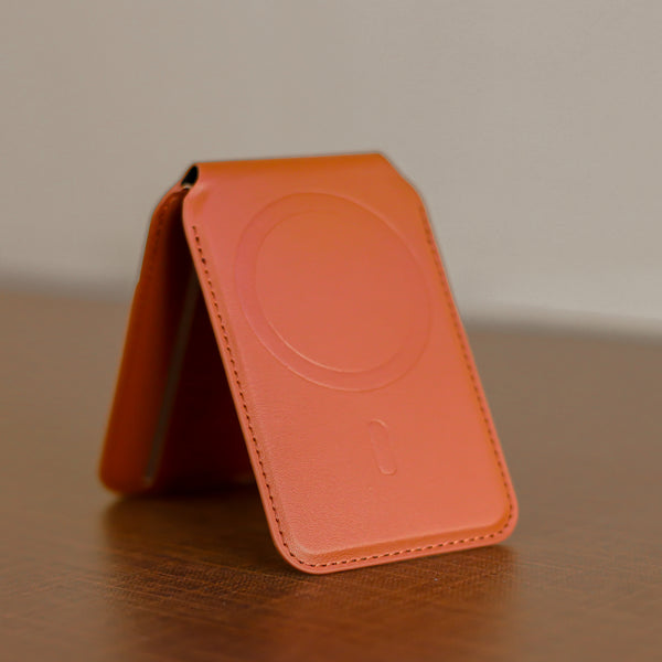 Premium Leather MagSafe Wallet & Stand