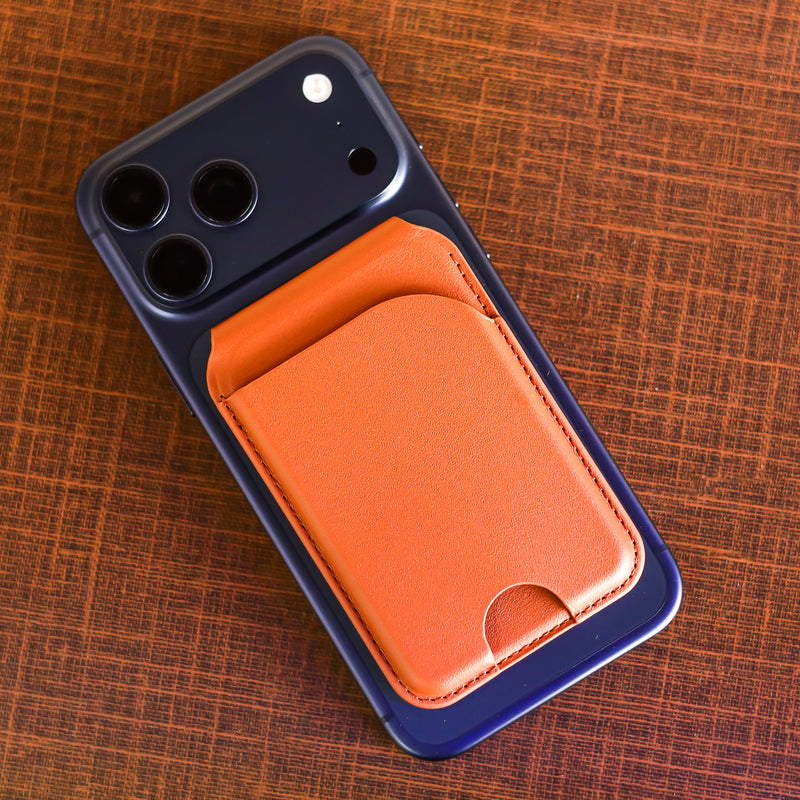 Premium Leather MagSafe Wallet & Stand